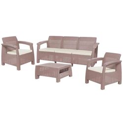 купить Садовая мебель Hydro S Садовая мебель Ferrara Elegance, 5 персон, цвет капучино в Кишинёве 