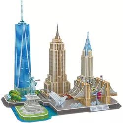 купить Конструктор Cubik Fun MC255h 3D Puzzle City Line New York City в Кишинёве 