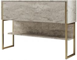 купить Стол Trendy Luxe, TravertinAur, 120x80x30cm (GTR005834) в Кишинёве 