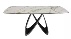 купить Стол Deco Rino 180/260x100xH76 White (KL-188) + Golden Legs в Кишинёве 
