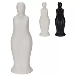 купить Декор H&S 51024 Statueta Silueta unei femei 22cm, ceramica, negru/alb в Кишинёве 