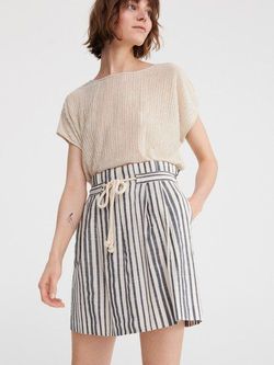Юбка RESERVED Белый в полоску wg095