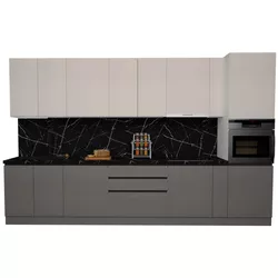 купить Мебель для кухни ArtFlame GOLA Cream/Stone Grey (3,6 m.l.) в Кишинёве 