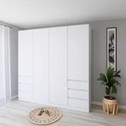 cumpără Dulap Smartex (15940) N17 200cm Alb în Chișinău 