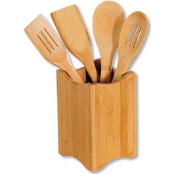 купить Набор столовых приборов Kesper 81101 Set spatule cu suport din bambus в Кишинёве 