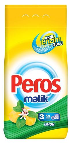 Универсальный стиральный порошок для автоматической стирки PEROS 3кг. Lemon