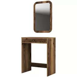 cumpără Măsuţa de toaletă Trendy Oglinda Lizbon Nuc (masa de machiaj) (GTR001452) în Chișinău 