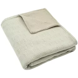 купить Детское постельное белье Jollein 517-522-67050 Paturica Grain Knit Olive Green/Velvet, 100x150cm в Кишинёве 