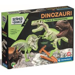 cumpără Joc educativ de masă Agerino 1026-50749 Dinozauri: T-Rex si triceratop, cod 51144 în Chișinău 