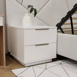 cumpără Noptieră Bayro Napoli 500x500x500 белый мат în Chișinău 