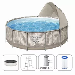 cumpără Piscină cu cadru Bestway 561FYBW Steel Pro Max 396х107cm, 11133L, cadru metalic în Chișinău 