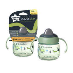 Кружка Tommee Tippee Sippee с защитой Bacshield, зеленая,  (4+) 190мл. TT0388