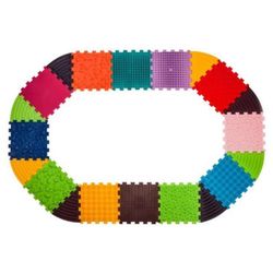 купить Коврик игровой Ortek 12734 Коврик-пазл ортопедический -массажный Набор 12+8 эл. Треугольники Мега Микс в Кишинёве 