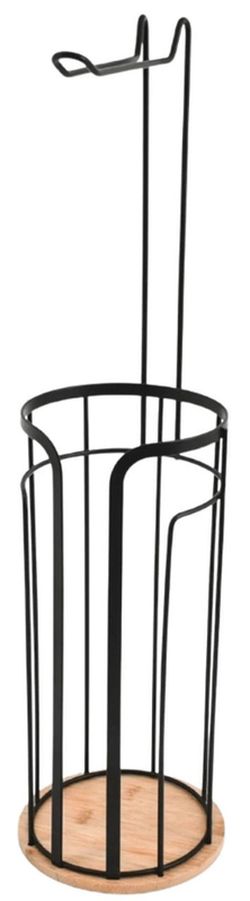 cumpără Suport pentru hârtie Bisk 08474, cu stocare, din bambus, negru în Chișinău 