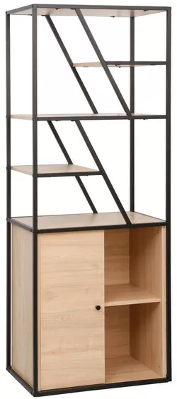 cumpără Raft de birou Deco Agis Plus 60x40x160H Oak/Black în Chișinău 