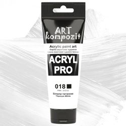 Краска акриловая Art Kompozit, (018) Белила титановые, 75 мл