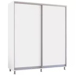 cumpără Dulap Mobildor-Lux Aron cu uși glisante (180x60x200H cm) Alb Brilliant în Chișinău 