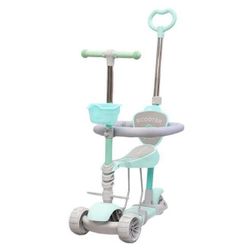 cumpără Trotinetă New World 0077p-1 Trotineta pt copii 5in1 (protectie,suport), menta, 147603 în Chișinău 