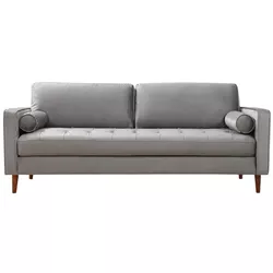 cumpără Canapea Trendy Roma Gri deschis, 90x70x215cm (3 locuri) în Chișinău 