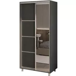 cumpără Dulap my-STYLE C10H0T03AM02-U21, 100x200, антрацит în Chișinău 