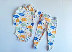 Set Pampy (3-6 luni) Body+Pantolonasi Sweet dreams