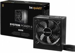Power Supply ATX 500W be quiet! SYSTEM POWER 9, 80+ Bronze, DC-to-DC, Active PFC, 120mm fan