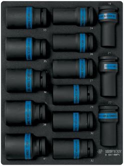 купить Набор головок, бит, насадок King Tony 9-6414MPV набор 3/4" ударных головок глубоких 6гр., от 19 до 41мм, 14 пр. (FOAM) в Кишинёве 