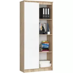 cumpără Dulap Akord R80 1D4P (Sonoma Oak/White) în Chișinău 