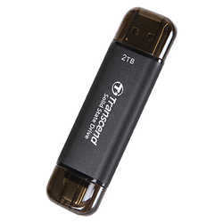 SSD portabil extern 2.0TB  Transcend Portable SSD ESD310C Black, USB-A/C 3.2 (71.3x20x7.8 mm, 11g, R/W:1050/950 MB/s)