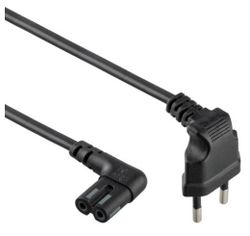 Power Cord PC-220V  1.0m  Russian Plug, Cablexpert, angled socket, Black, PC-184L
