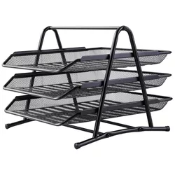 cumpără Suport pentru documente Deli DLE9181 Set 3 tavite suprapozabile Quali metal negru în Chișinău 