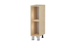 Kitchen open lower cabinet, maple, 250 mm