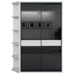 cumpără Dulap Bayro Murano 1400x2300x600 белый, купе (606205) în Chișinău 