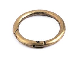 Inel carabină, Ø32 mm / alamă antică