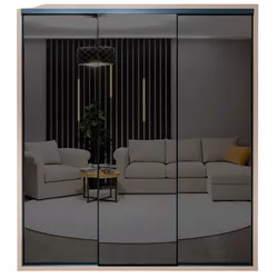 купить Шкаф Bayro Parma Graphite 2000x2250x600 серый камень, купе в Кишинёве 