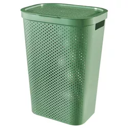 cumpără Coș pentru rufe Curver 245809 INFINITY RECYCLED 60 L verde în Chișinău 