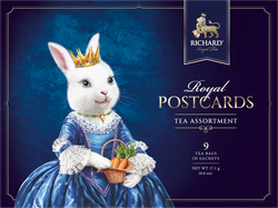 Richard "ROYAL POSTCARDS TEA ASSORTMENT" assorti 9 pac