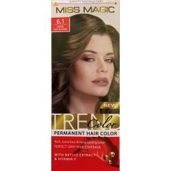 Краска для волос, SOLVEX Miss Magic, 90 мл., 6.1 - Тёмно-русый пепельный