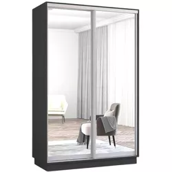 купить Шкаф Mobildor-Lux Fox uși glisante din oglinzi (140x60x240H cm) Anthracite в Кишинёве 