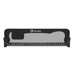 cumpără Protecție laterală pentru pătuț Lionelo Eva Black Onyx, 150x42cm (protectie pliabilă pentru pat) în Chișinău 