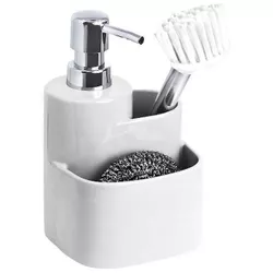 cumpără Accesoriu pentru bucătărie Bisk 07871 Dozator set 3 elemente, alb. (ceramica) în Chișinău 