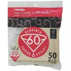 купить Аксессуар для кофеварки Hario VCF-02-50M-F Filtru din hartie pentru Hario V60-02 - 50 buc в Кишинёве 