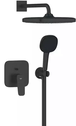 cumpără Set pentru duș Grohe Set dus ingropat Cubeo (smart box + dus fix + para + furtun + suport1/2) Black 1053362430 în Chișinău 