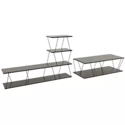 купить Стенка Trendy Basak Антрацит (комплект мебели для гостиной) (GTR001319) в Кишинёве 