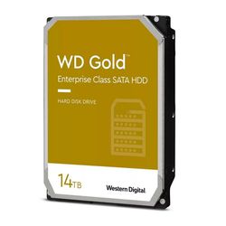 3.5" HDD 14.0TB-SATA-512MB Western Digital "Gold (WD141KRYZ)", Enterprise, CMR, 7200rpm, 2.5M (MTBF)