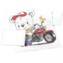 cumpără Lenjerie de pat pentru copii PernaMea Set lenjerie 3 piese Premium Moto (PM.100469/6) în Chișinău 