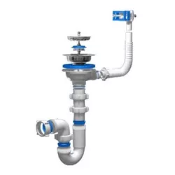 cumpără Sifon pentru chiuvetă bucătărie Aniplast 19074 Sifon ANI 3 1/2"x40 cu preaplin D0145 în Chișinău 