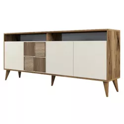 cumpără Casetieră Trendy Milano, Nuc, Crem 180x78x35cm în Chișinău 