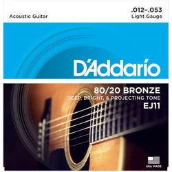 купить Аксессуар для музыкальных инструментов D’Addario EJ11 corzi chitara acustica в Кишинёве 