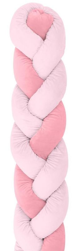 купить Кроватка Kikka Boo 31109050001 Protectie laterala impletita Pink, 210 cm в Кишинёве 